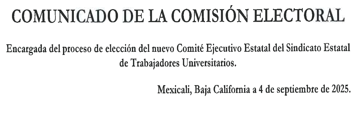 Comunicado y padrón electoral